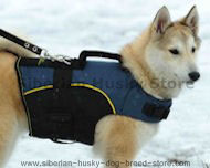 Nylon Dog Vest Harness with Handle for Siberian Husky Nylon Dog Vest Harness with Handle for Siberian Husky