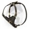 Deluxe Siberian Husky harness with leather felts lining on chest