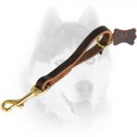 Fast Grab Pull Tab Leather Siberian Husky Leash