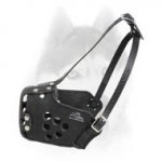 Military Leather Siberian Husky Muzzle