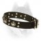 Siberian Husky Dog Collar with Conchos & Studs