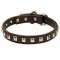 High Quality Leather Siberian Husky Collar with Nickel Studs
