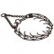 Strong Herm Sprenger Siberian Husky Pinch Prong Collar of Black Stainless Steel - 2.25 mm (1/11 inch)