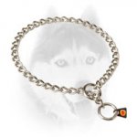 Stainless Steel Choke Dog Collar with Quality Label for Siberian Husky - 1/9 inch (3 mm)