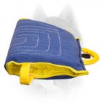Siberian Husky bite sleeve made of French linen with handle