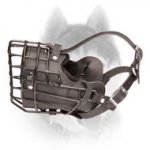 Winter Fully Padded Wire Basket Muzzle for Siberian Husky