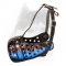Designer Painted Agitation/Attack Training Muzzle for Siberian Husky