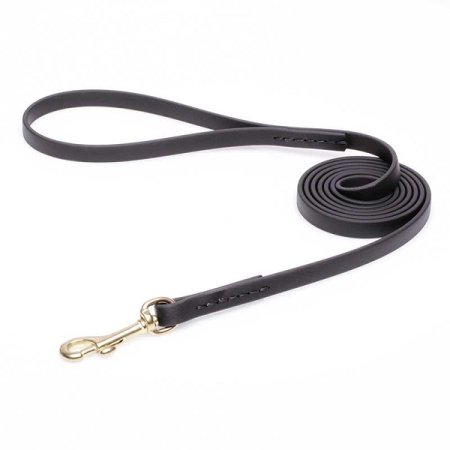 Black Biothane Siberian Husky Leash for Walking, Tracking