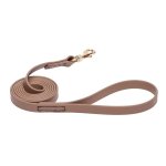 Khaki Waterproof Siberian Husky Leash Made of Biothane