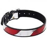 American Pride Handpainted Leather Siberian Husky Collar