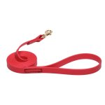Red Waterproof Siberian Husky Leash Made of Biothane