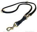 Feature-Rich Leather Round Leash for Siberian Husky