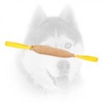 Strong Leather Training Dog Bite Tug with 2 Handles for Siberian Husky