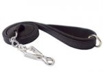 Right Canine Flat Leather Leash 3/4",6FT+quick release snap hook