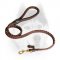 Braided Leather Siberian Husky Leash with Round Handle