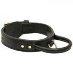 2 Ply Leather Siberian Husky Collar for Agitation Training