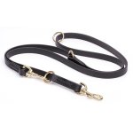Multipurpose Black Biothane Siberian Husky Leash for over 7 Different Activities