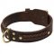 Super Wide Leather Siberian Husky Collar with Beautiful Braids