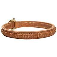 Stylish Siberian Husky Choke Collar with Braided Detail