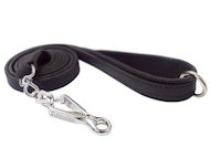 Right Canine Flat Leather Leash 3/4",6FT+quick release snap hook