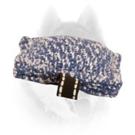 Siberian Husky French Linen Pocket-Size Bite Tug with Small Loop