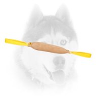 Strong Leather Training Dog Bite Tug with 2 Handles for Siberian Husky