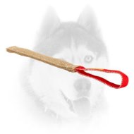 Siberian Husky Jute Pocket Toy with Loop-like Handle