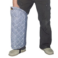 Super Protective French Linen Leg Sleeve for Siberian Husky without Bite Bar