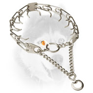 Siberian Husky Stainless Steel Dog Pinch Prong Collar - 1/11 inch (2.25 mm)