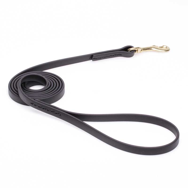 Black Biothane Siberian Husky Leash for Walking, Tracking