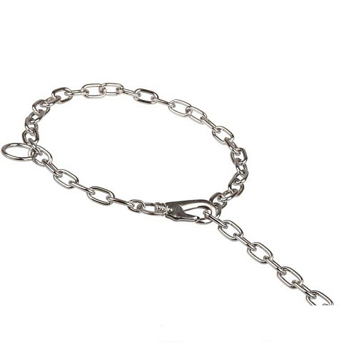Siberian Husky Chain Collar with Snap Hook
