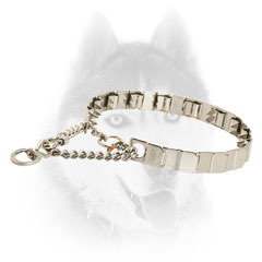 Metal Siberian Husky Collar for obedience training