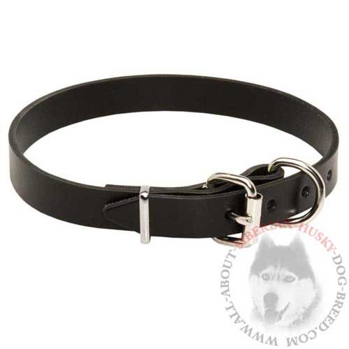 Leather Training Dog Buckle Collar for Siberian Husky