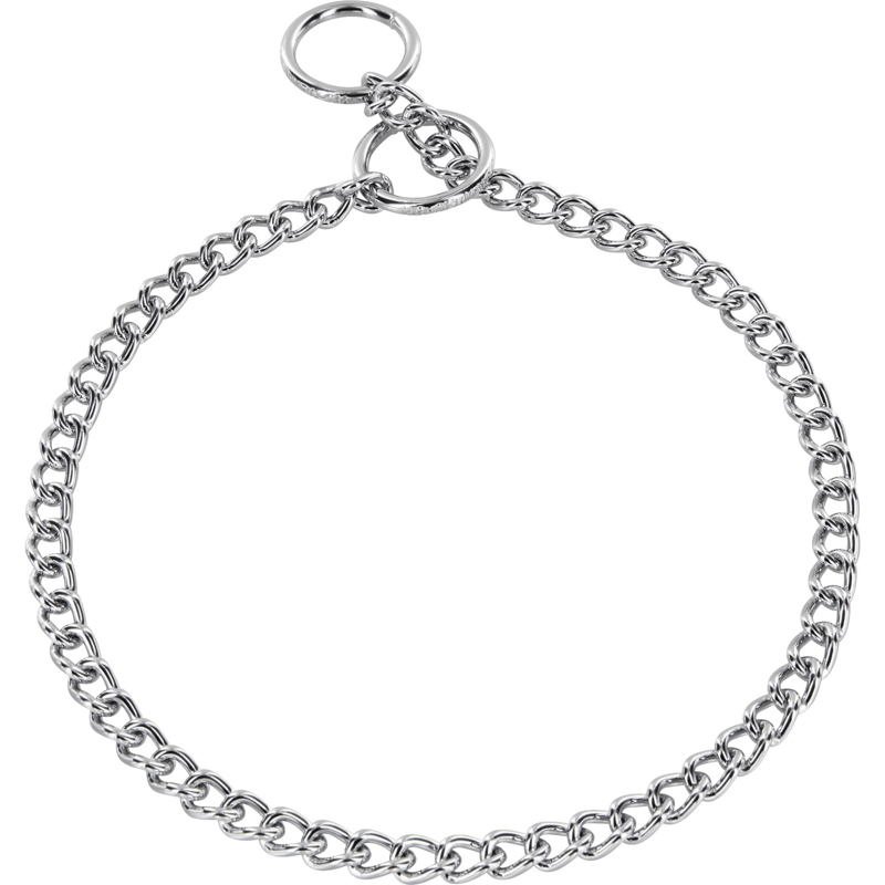 Herm Sprenger Chrome Plated Siberian Husky Choke Collar - 1/9 inch (3.00 mm) link diameter