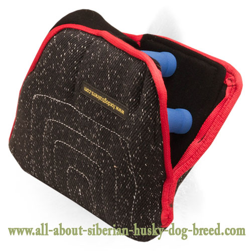 Upgraded French Linen Bite Builder Sleeve for Puppies and Young Siberian Huskies