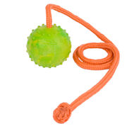 K9 Ball with a Rope - Activity Dog Toy for Siberian Husky - 2 1/3 inch (6 cm) - Click Image to Close
