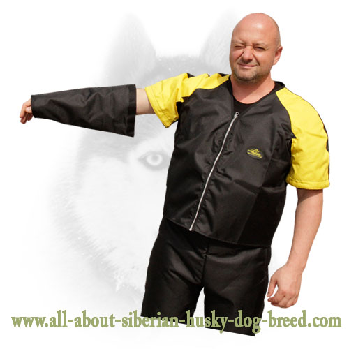 Protection scratch jacket for Siberian Husky training