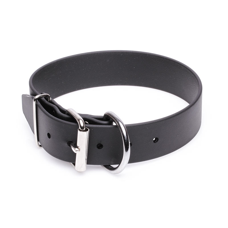 Extra Wide Black Biothane Siberian Husky Collar