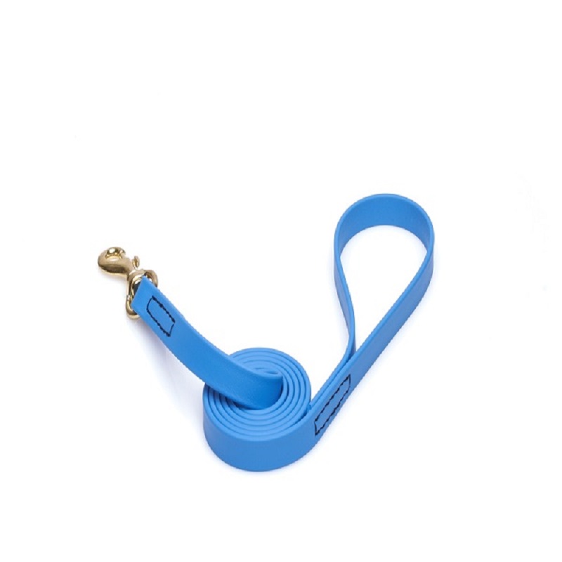 Blue Waterproof Siberian Husky Leash Made of Biothane