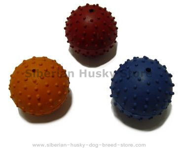 Rubber Squeaky Ball Dog Toy 2 1 3