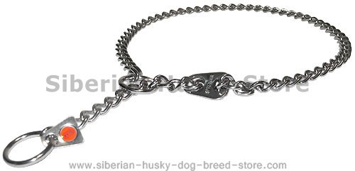 New Stainless steel Choke dog collar for Siberian Husky - 1/10 inch (2.5 mm)