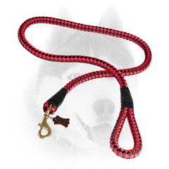 Fancy red and black nylon Siberian Husky line