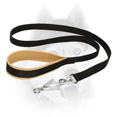 Strong Siberian Husky lead with soft Nappa padded handle