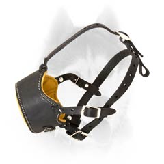 Super soft leather muzzle  