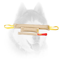 Set of jute tugs for training Siberian Husky