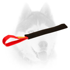 French Linen Puppy Bite Tug with Handle