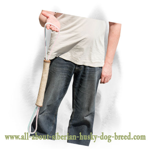 Siberian Husky Training Jute Bite Roll for Pups