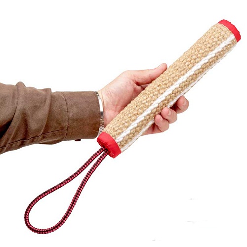 Siberian Husky safe jute bite tug