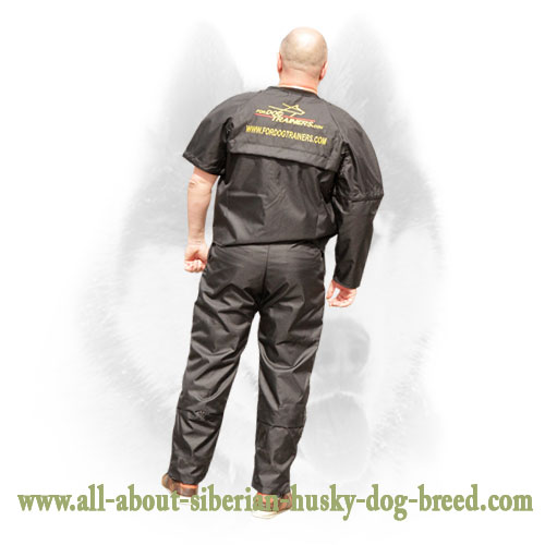 Non-restrictive nylon protection pants with jacket